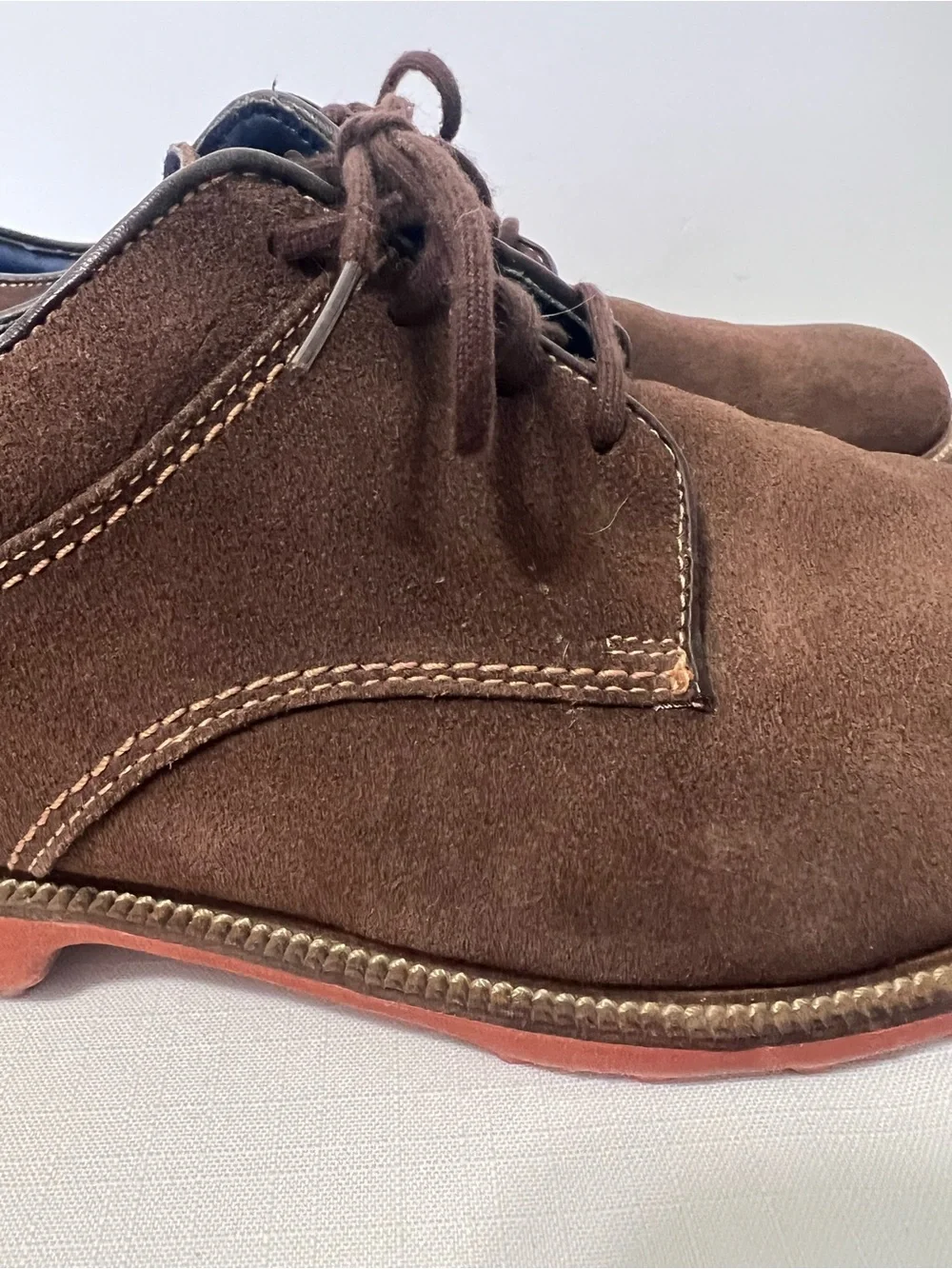 FootJoy Brown Suede Leather Club Casual Spikeless Golf Dress Shoes Size 11.5